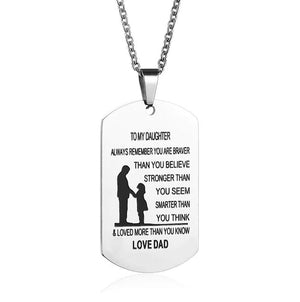 To My SON/DAUGHTER Pendant Necklaces