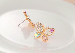 18k Rose Gold Plated Butterfly Earings