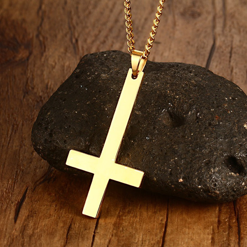 Upside Down Cross Necklace