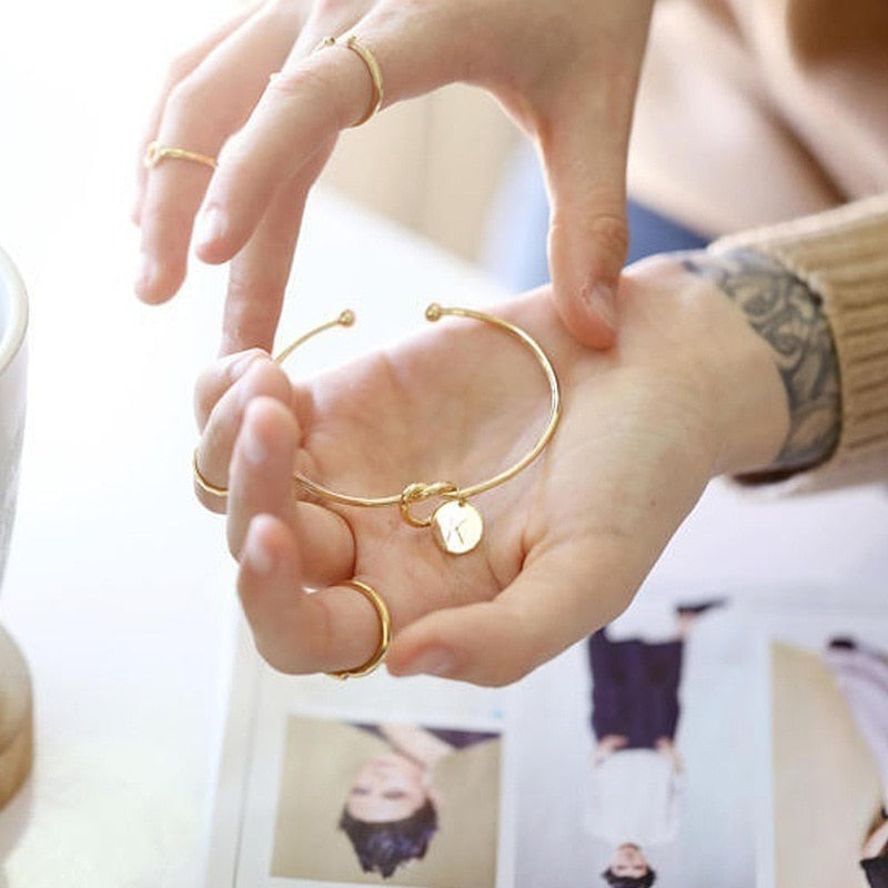 Custom Engraved Rose Gold Designer Bracelet