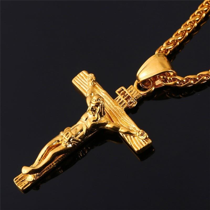 18k Gold Cross Necklace