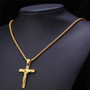 18k Gold Cross Necklace