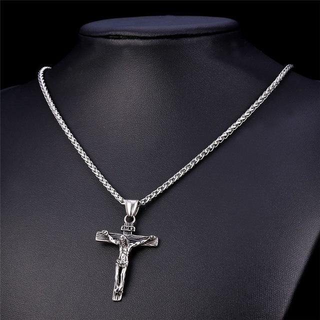 18k Gold Cross Necklace